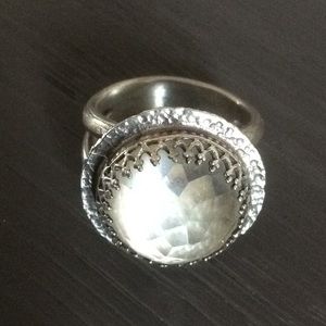 Sterling silver cocktail ring